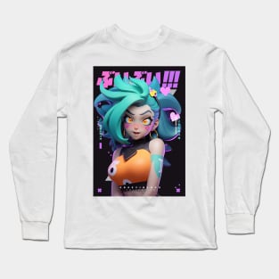 Love Struck  - Cr8zy in love Collection | Anime Manga 3D Design | PROUD OTAKU Long Sleeve T-Shirt